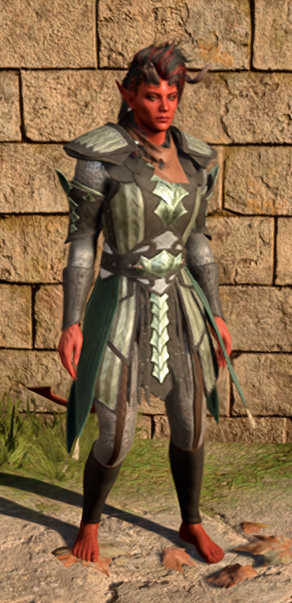Yuan-Ti Scale Mail in game female.PNG