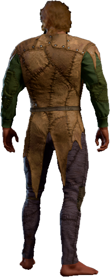Scruffy Vagabond Clothes High Elf Back