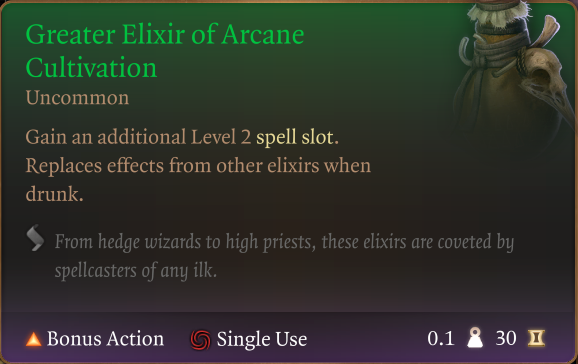 Greater Elixir of Arcane Cultivation