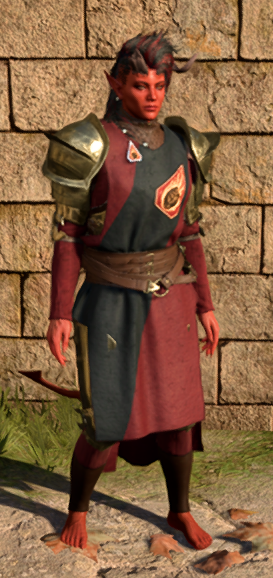 Flame Enamelled Armour in game female.PNG