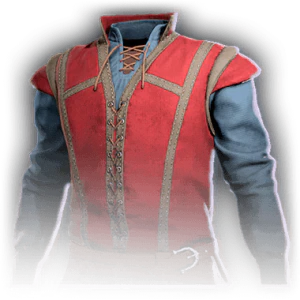 Comfortable Blue-Red Outfit image