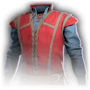 Comfortable Blue-Red Outfit image
