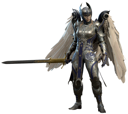 Aylin's model with sword