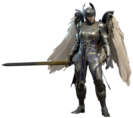 Aylin's model with sword