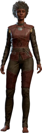 Leather Armour Flaming Fist Human Front