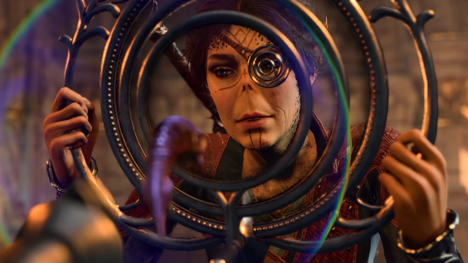 Stornugoss examining a tadpole specimen