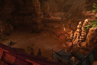 Sandstone Cave Campsite