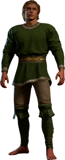 Snugglesome Green Shirt High Elf Front
