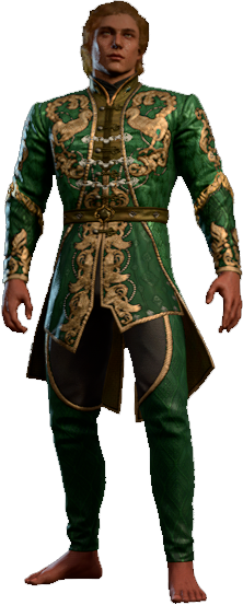 Eminent Emerald Outfit High Elf Front