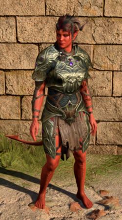 Psionic Ward Armour worn by Karlach