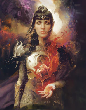 Shadowheart on the cover of Baldur's Gate III soundtrack