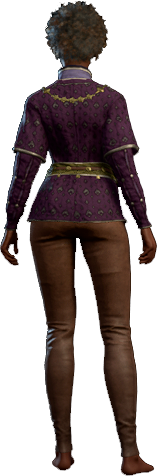 Splendid Purple Outfit Human Back