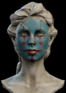 Ingame model of the painted bust.