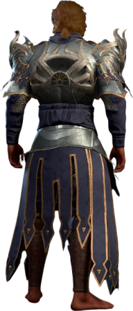 Damaged Dark Justiciar Armour High Elf Back