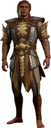 Scale Mail +2 High Elf Front