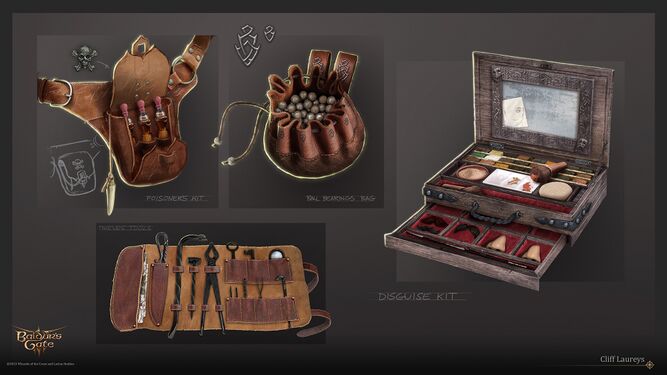 Prop designs by Cliff Laureys