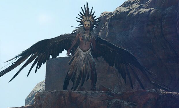 A Harpy ingame.
