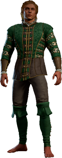 Splendid Green Outfit High Elf Front