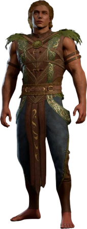 Druid Leather Armour Half-Elf Front