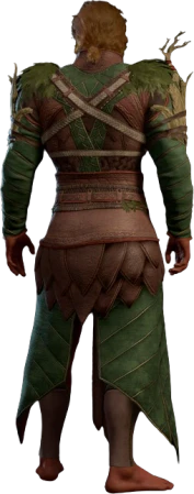 Druidic Leather Armour Half-Elf Back