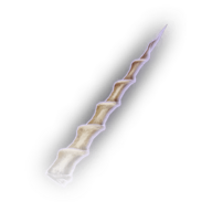 High resolution tooltip image. An ivory coloured ridged spiral horn.