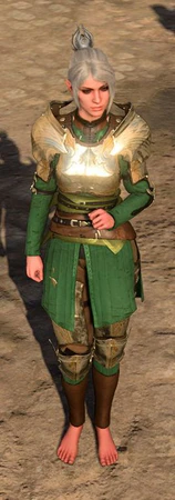 Half-Plate Armour +2 worn by Shadowheart
