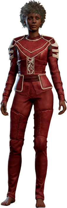 Scarlet Leather Armour Human Front Model.webp