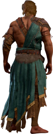 Barbarian Clothes Half-Elf Back