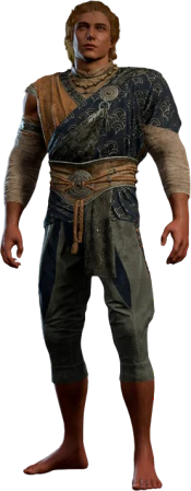 Garb of the Land and Sky Half-Elf Front