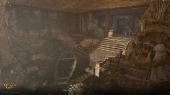 The dock with an afloat rowboat (by Brodie Keall)