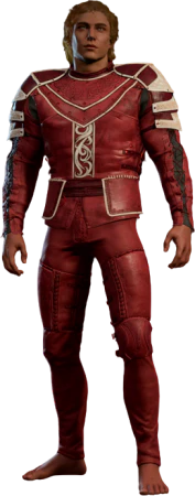 Scarlet Leather Armour High Elf Front