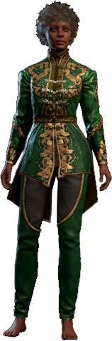 Eminent Emerald Outfit Human Front
