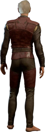 Leather Armour Flaming Fist Half-Elf Back