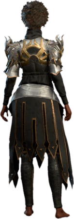 Dark Justiciar Half-Plate Rare Human Back