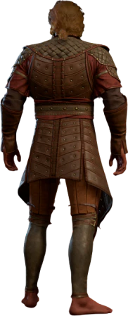 Studded Leather Armour +1 High Elf Back