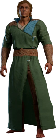 Simple Robe Half-Elf Front