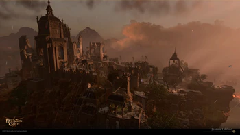 The High Hall and its courtyard.