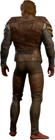 Leather Armour +1 High Elf Back