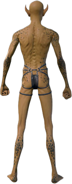 Black Underwear Githyanki Back
