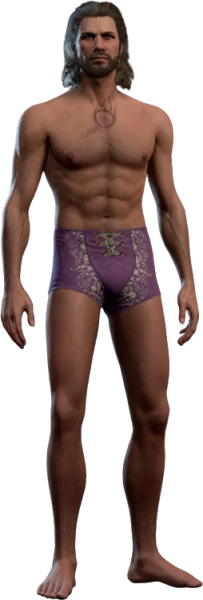 Gale wearing his underwear