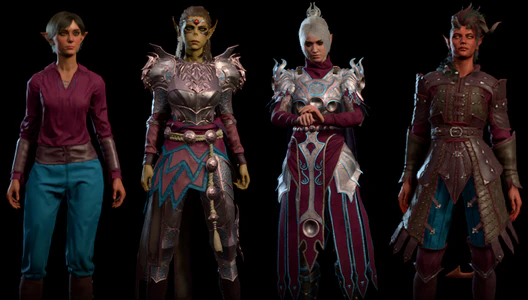 Examples of dye on various materials.