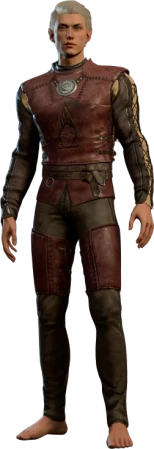 Leather Armour Flaming Fist Half-Elf Front