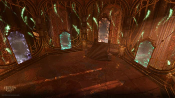 Map of Faerûn on the floor in the Chamber of Egress (by Edward Vanderghote)