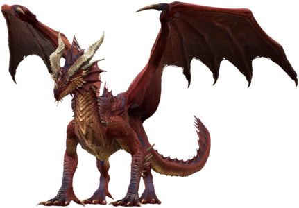 3D Model of a Red Dragon