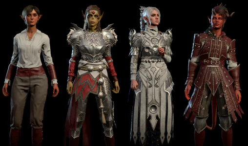 Examples of dye on various materials.