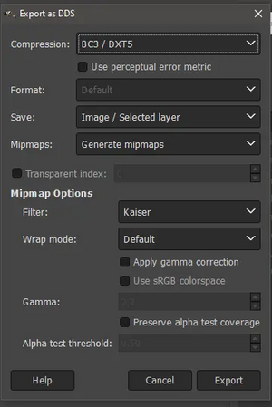GnuIMP export-settings.webp