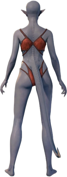 Underwear Tiefling Back