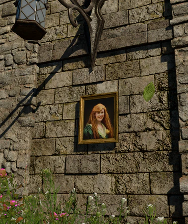 The portrait on the wall