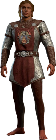 Scale Mail Flaming Fist High Elf Front