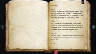 First Page of Oliver's Diary.